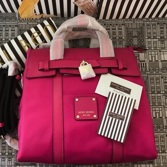 Henri Bendel Jestsetter Backpack Mini Peacock Pink - Picture 3 of 8